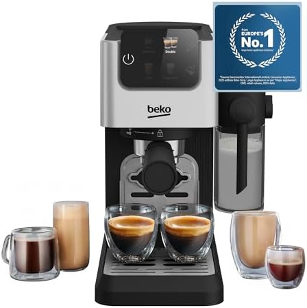 Alt Text for image 1: Beko CaffeExperto™ Espresso Machine with Colour Touch Display