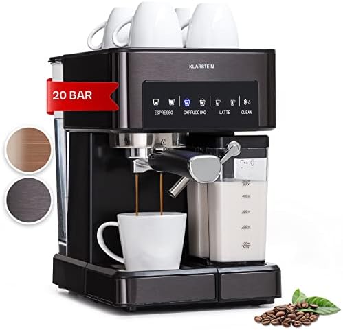 Image of Klarstein espresso machine with milk frother